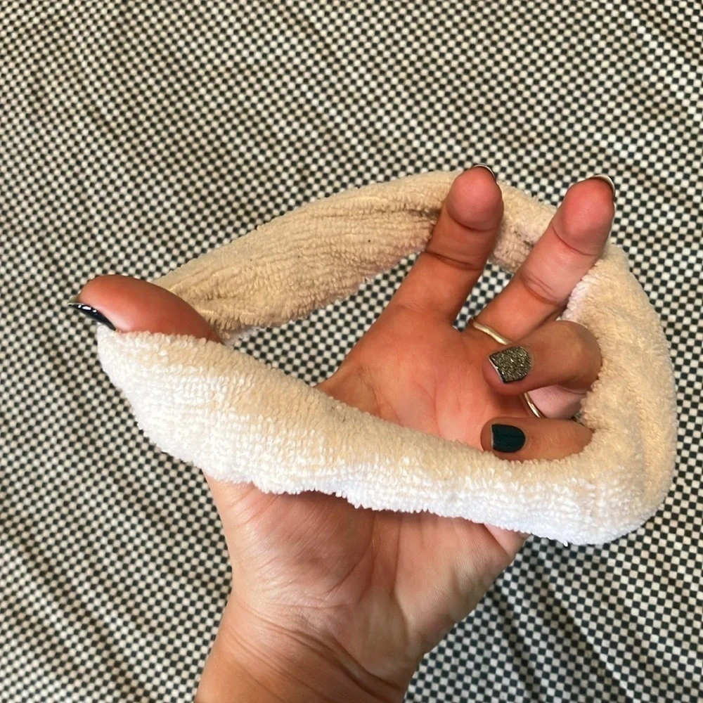 FREE white scrunchie hair elastic cloud tie hot topic